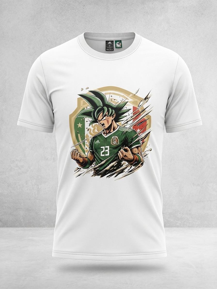 Unique Design T shirt Goku Mexico #23