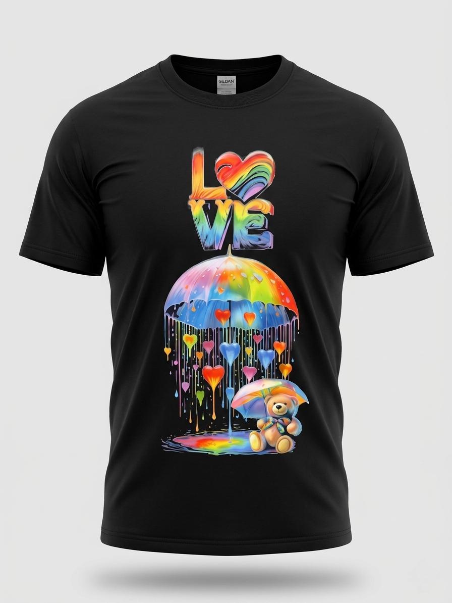 Rainbow Love Teddy Bear T-Shirt