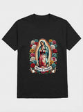 T Shirt Virgin of Guadalupe Floral
