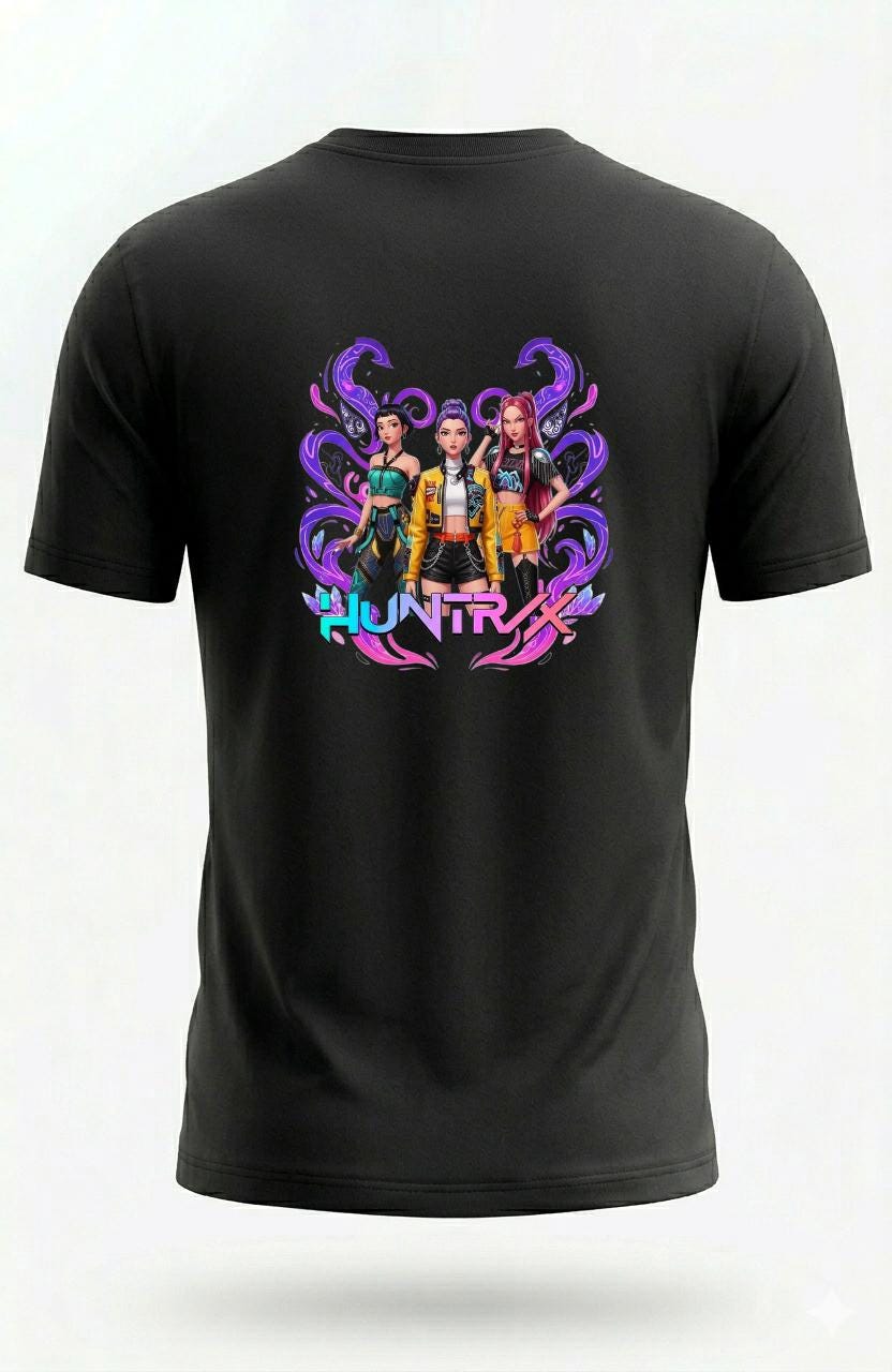 HUNTRAX Streetwear T-Shirt K-Pop & Cyberpunk Style