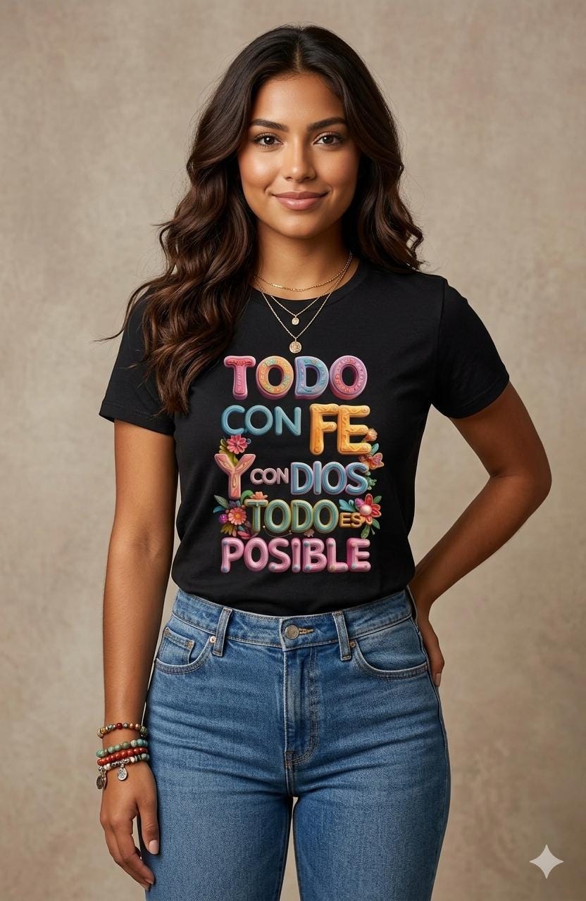 "Everything is Possible" T-shirt - 3D Design of Faith and Hope