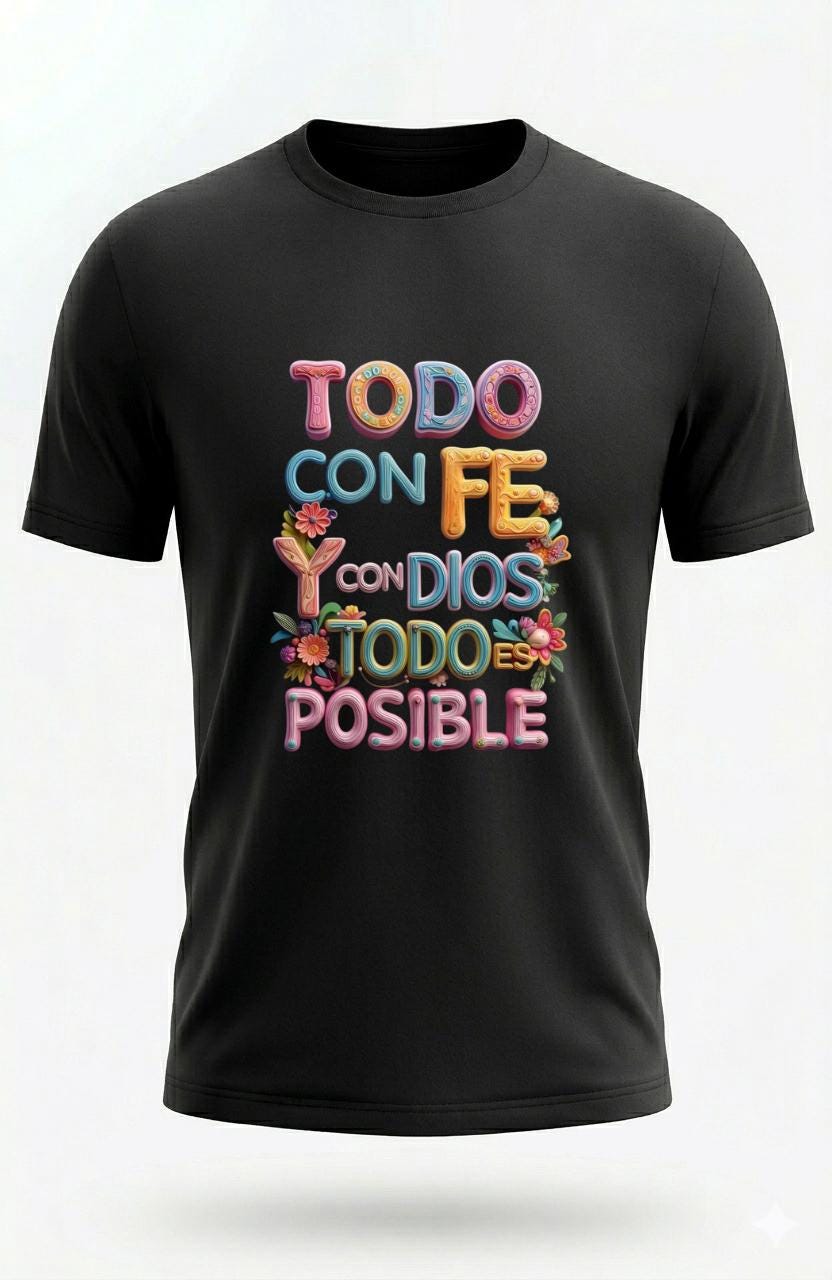"Everything is Possible" T-shirt - 3D Design of Faith and Hope