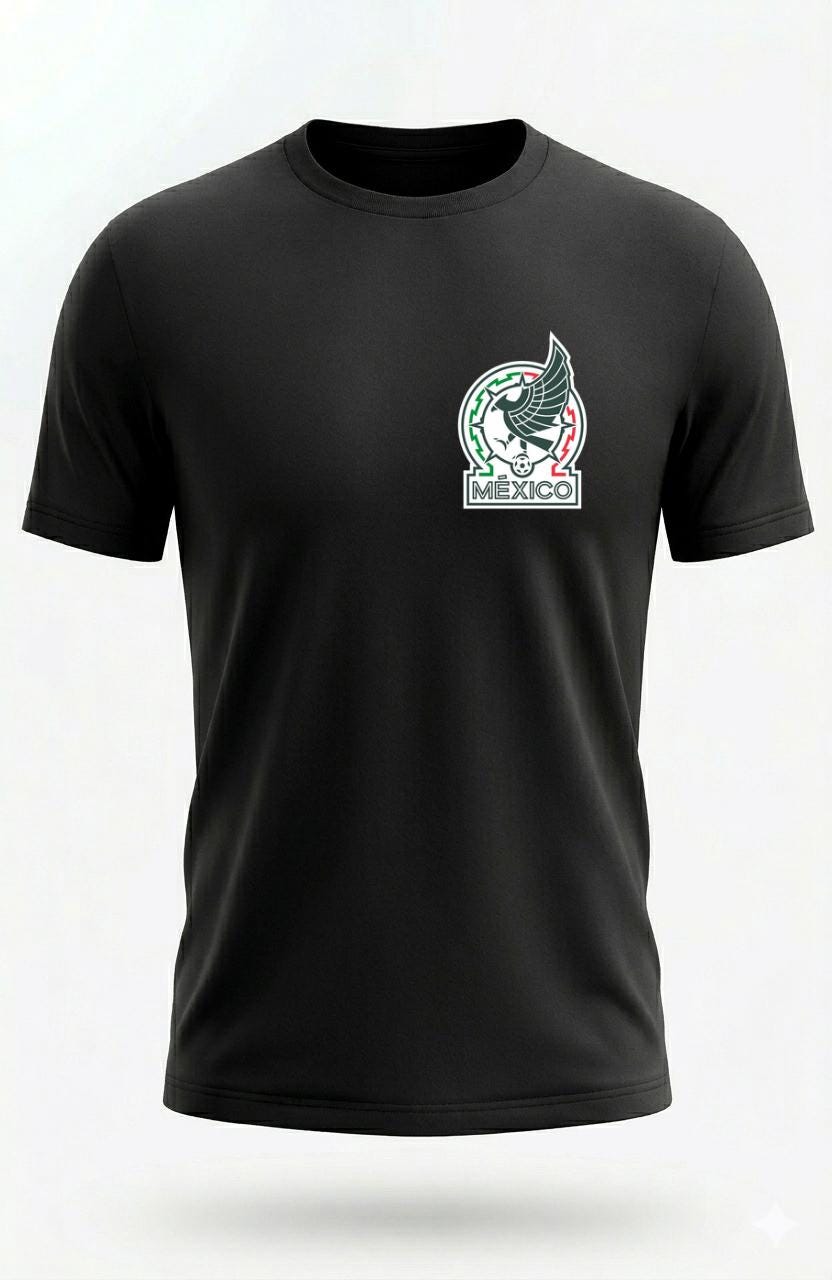"The Dream of Mexico" T-shirt - World Cup Trophy with Flag