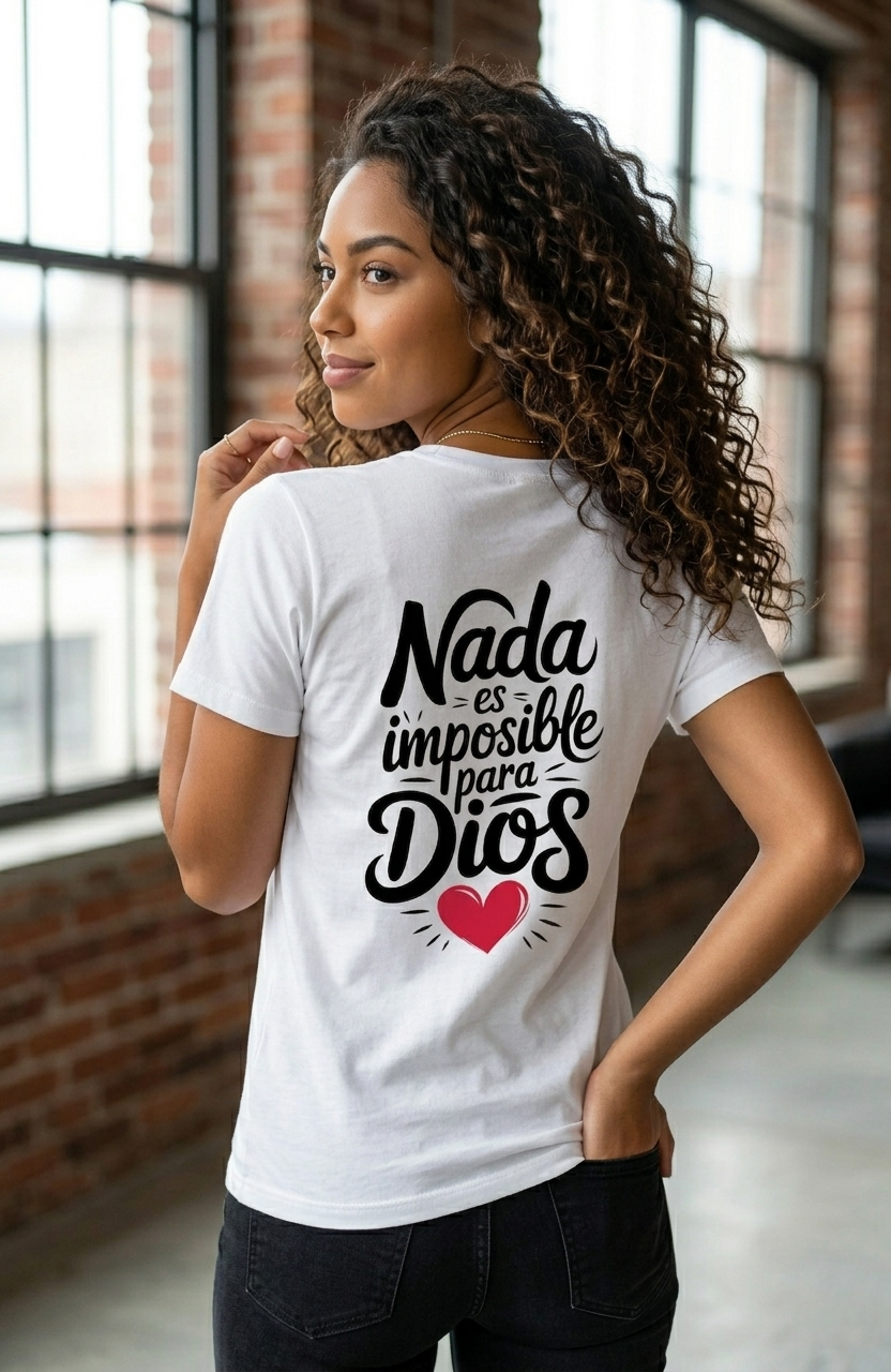 Christian T-Shirt "Nothing is Impossible for God"