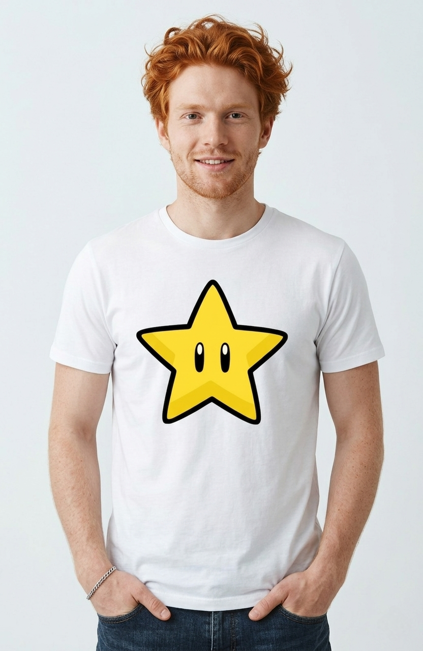 Retro Super Mario Double-Sided T-Shirt