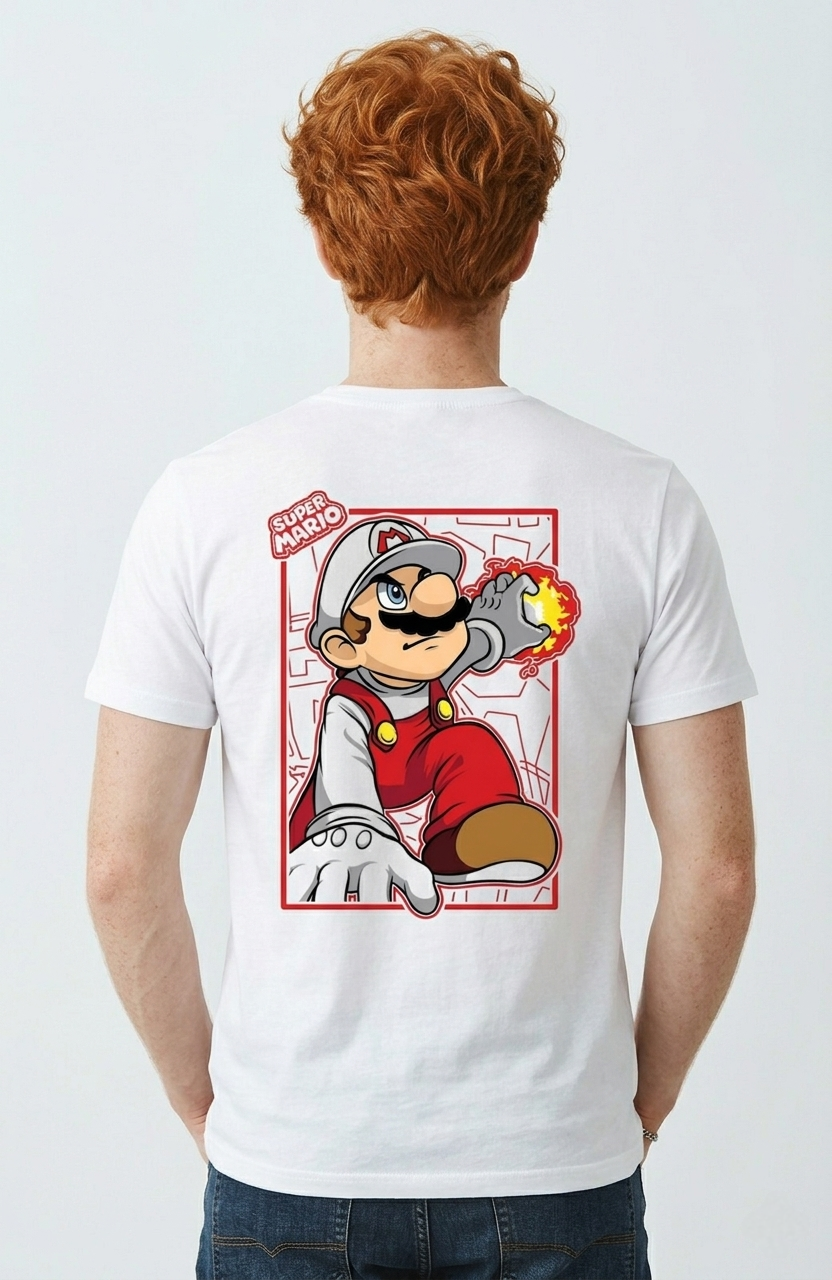 Retro Super Mario Double-Sided T-Shirt