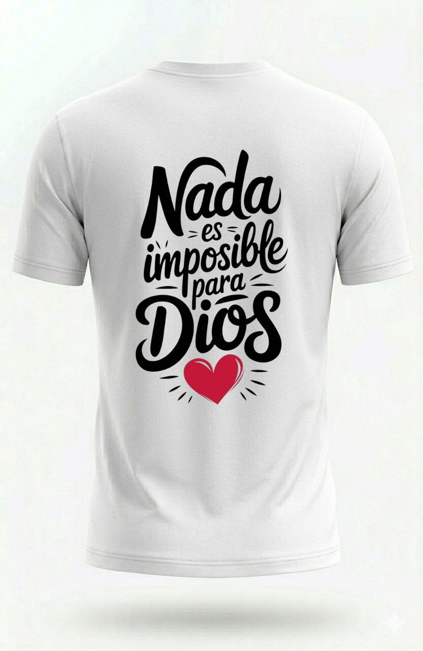 Christian T-Shirt "Nothing is Impossible for God"