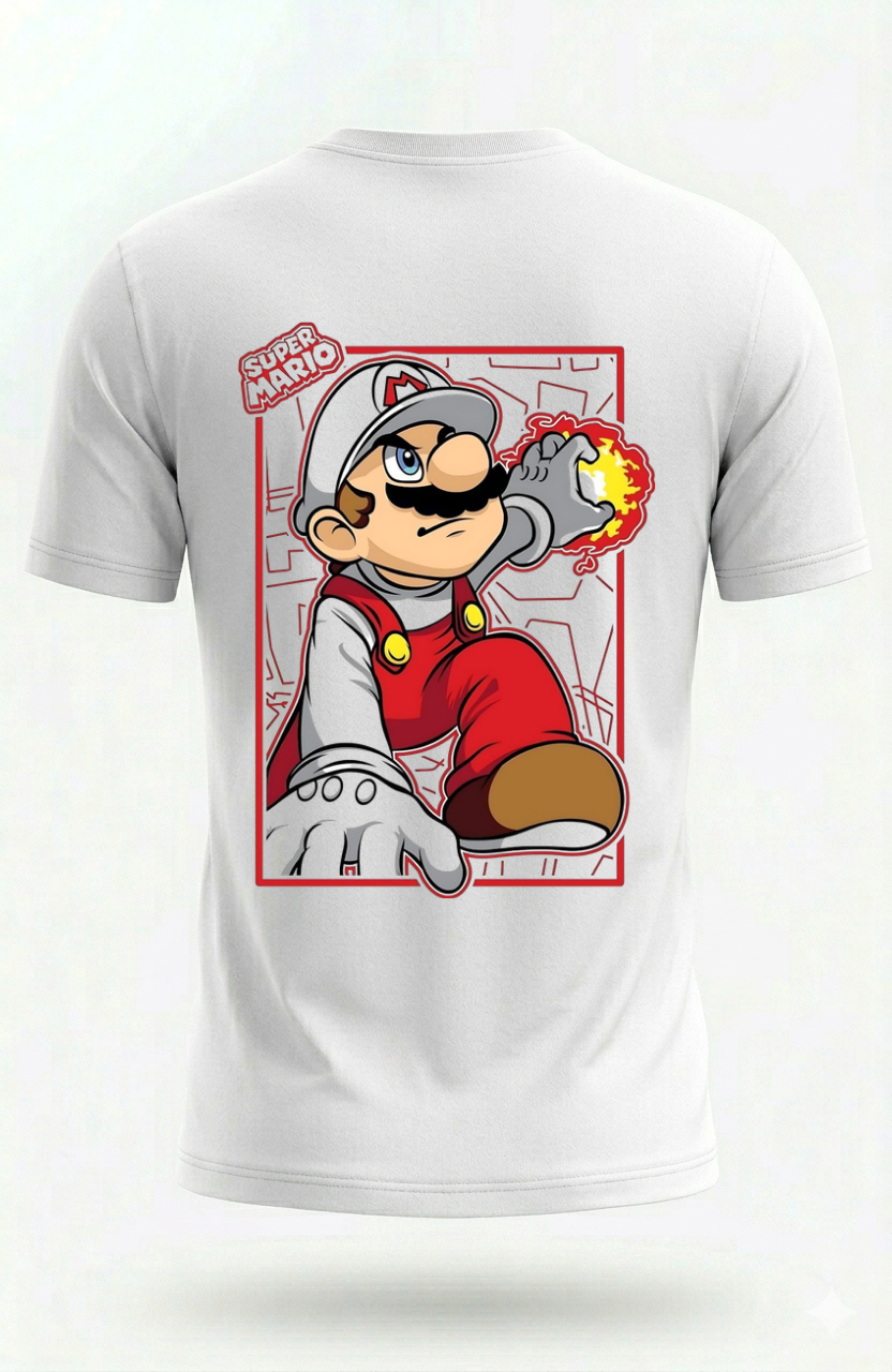 Retro Super Mario Double-Sided T-Shirt