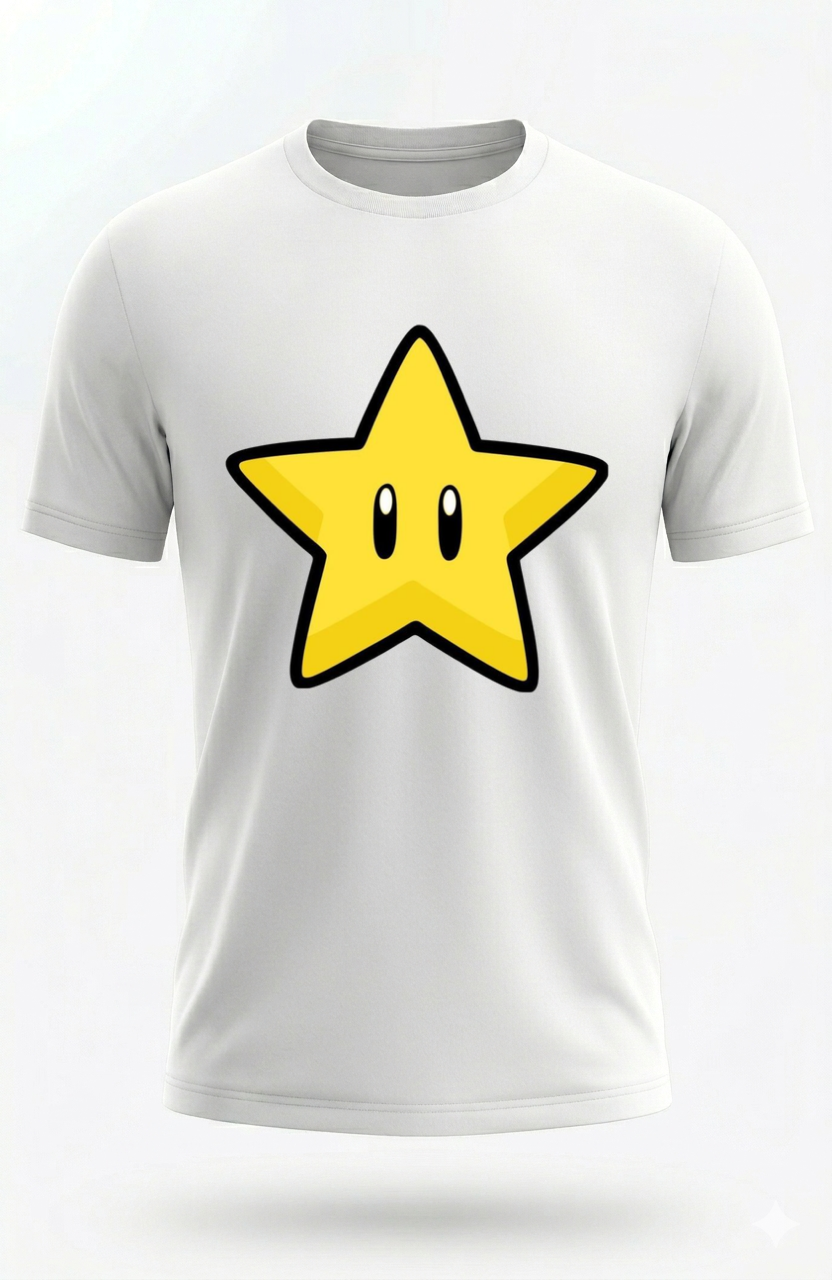 Retro Super Mario Double-Sided T-Shirt
